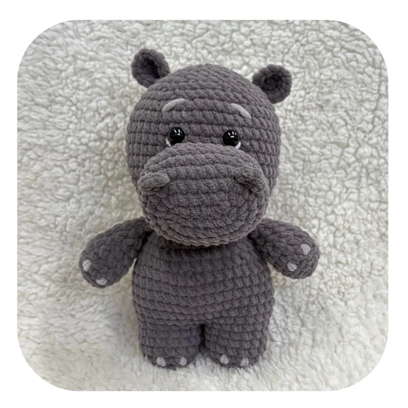 Hipopótamo Amigurumi Chenille