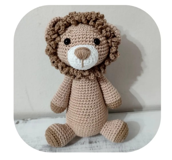 Leão Amigurumi 20 Cm
