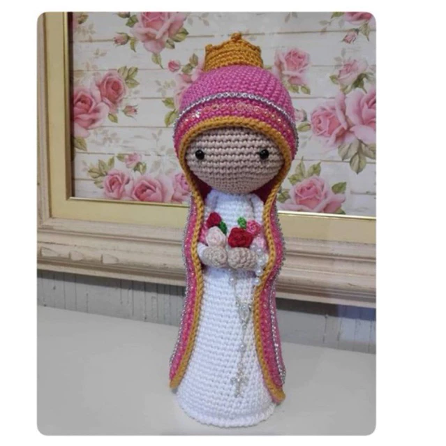 Nossa Senhora Aparecida Alongada Rosa