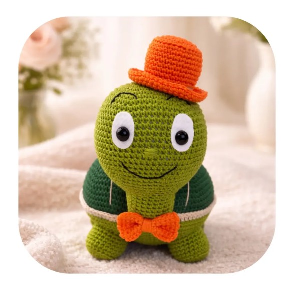 Tartaruga Amigurumi Peso de Porta