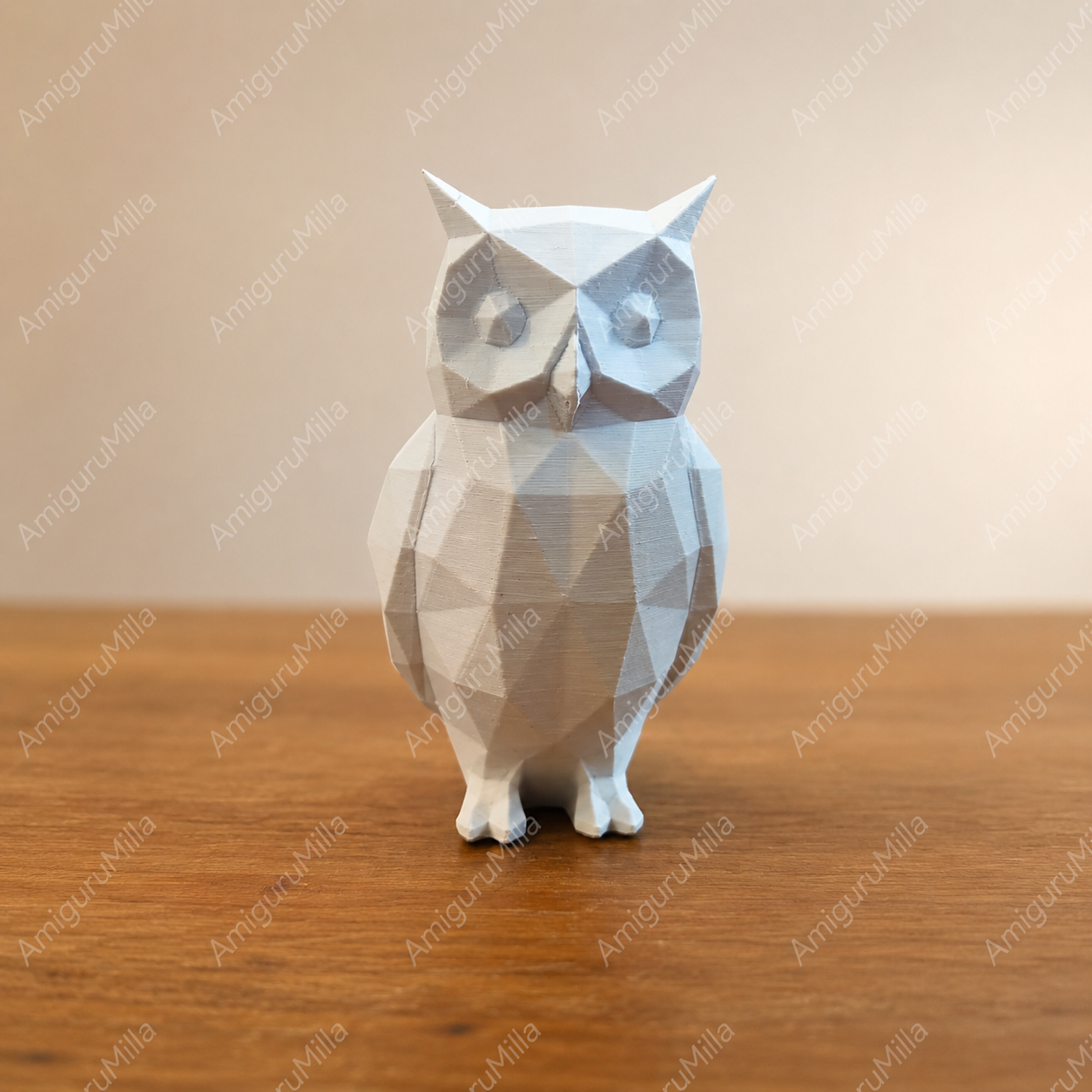 Coruja Decorativa Low Poly em Impressão 3D