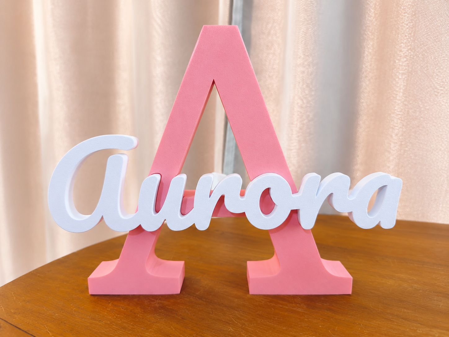 Nome Personalizado com Inicial em Impressão 3D