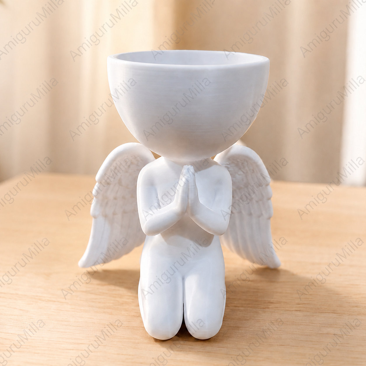 Vaso Anjo em Oração em Impressão 3D