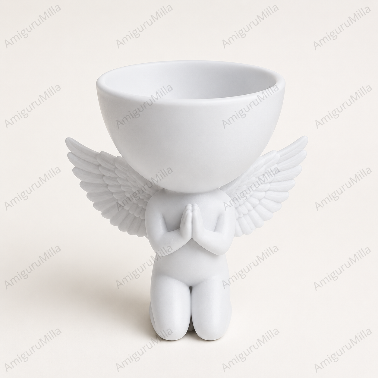 Vaso Anjo Porta Planta em Impressão 3D